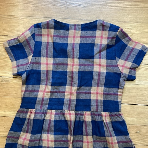 Pyne & Smith linen plaid dress XS NWT - Picture 5 of 8